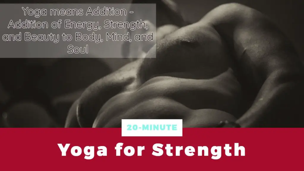 Yoga for Strength - Man is posing his bare chest