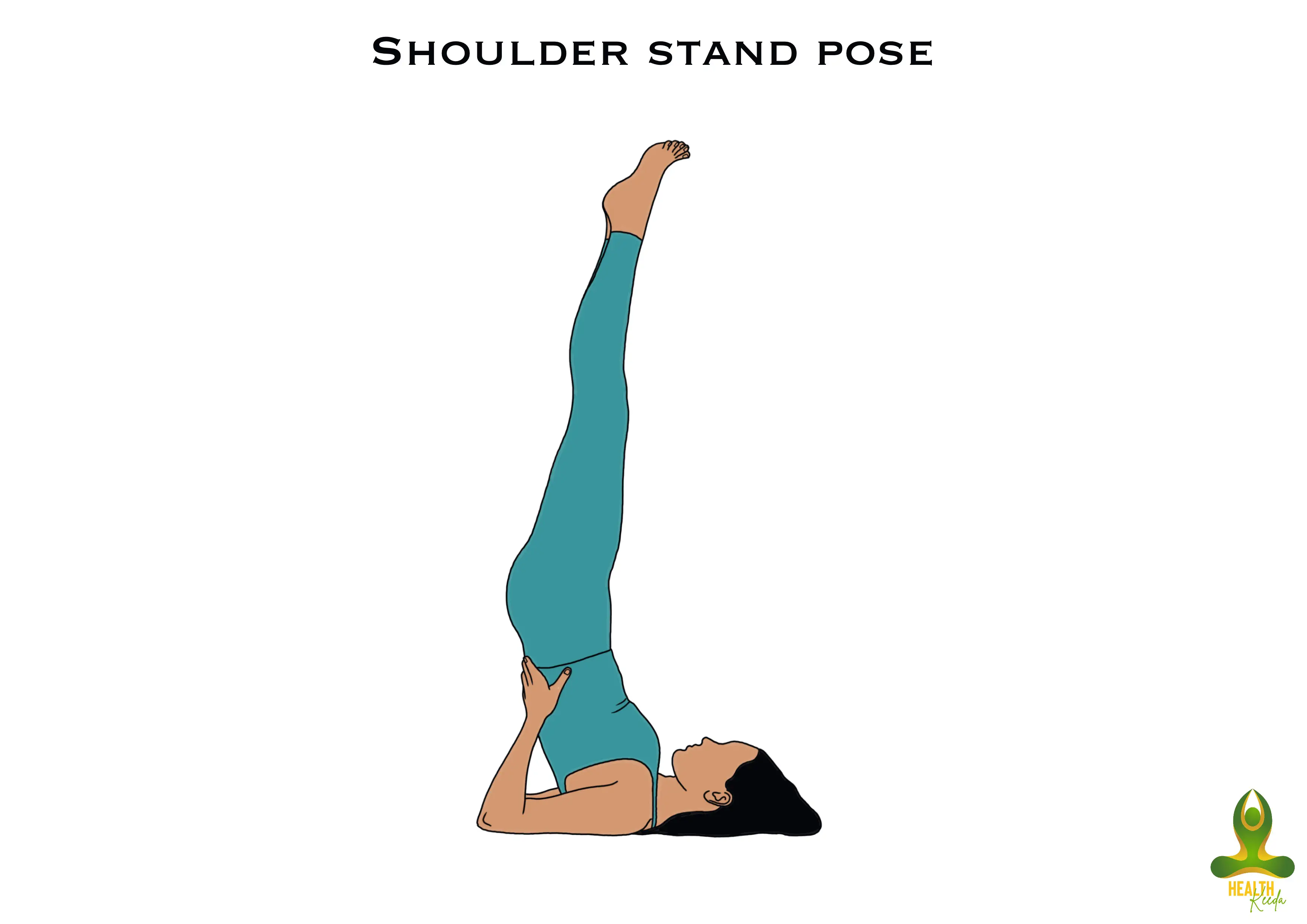 Sarvangasana or Shoulder Stand - yoga for depression and anxiety