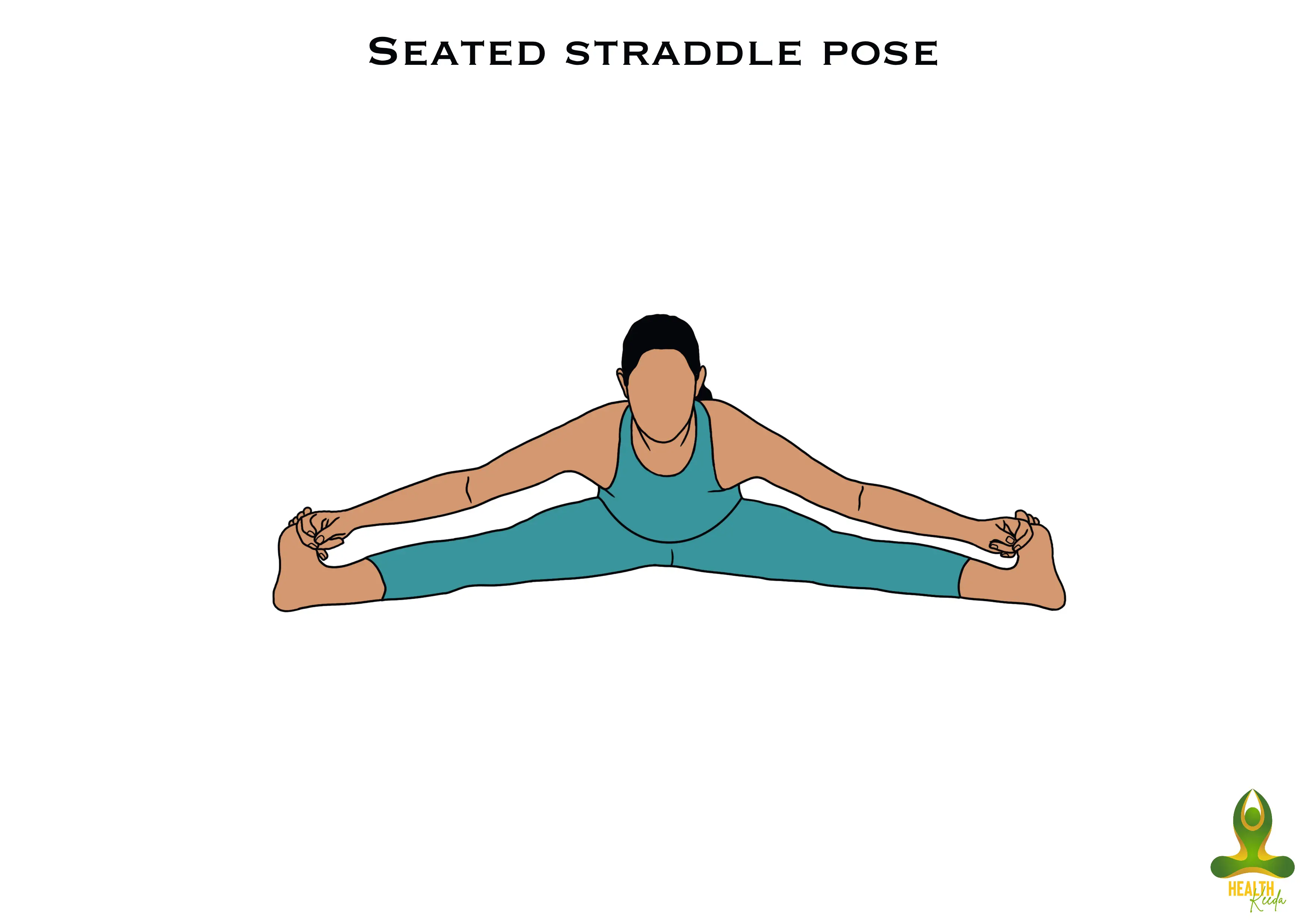 Seated straddle pose - yoga for back