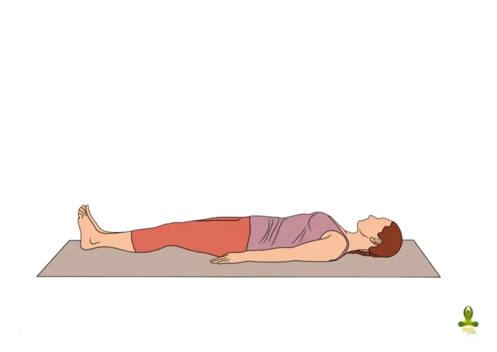 Savasana or corpse pose - Yoga for Bulging Disc