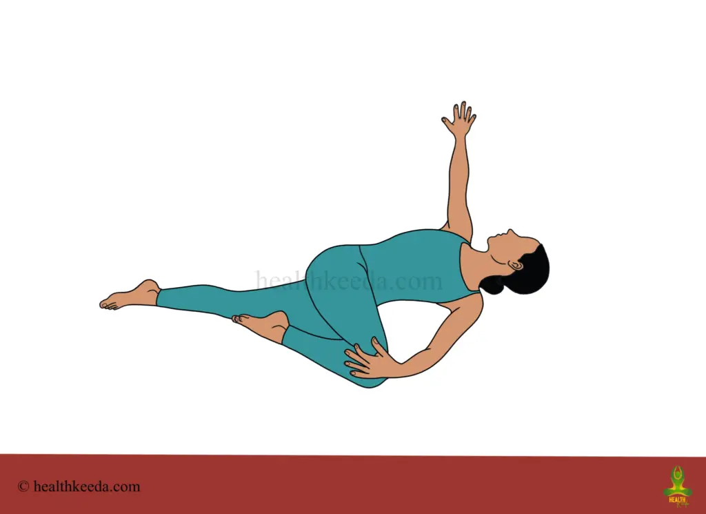 Supta Matsyendrasana 0r Spinal Twist - Yoga for gas