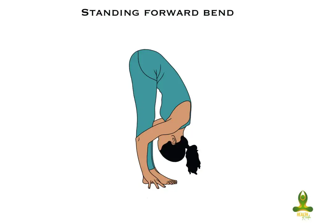 Uttanasana or Standing forward bend - Yoga for Bulging Disc